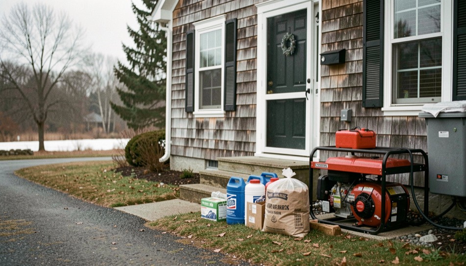Collecting hand-made objects for an old house: editorial photograph showing hand-made objects for an old house